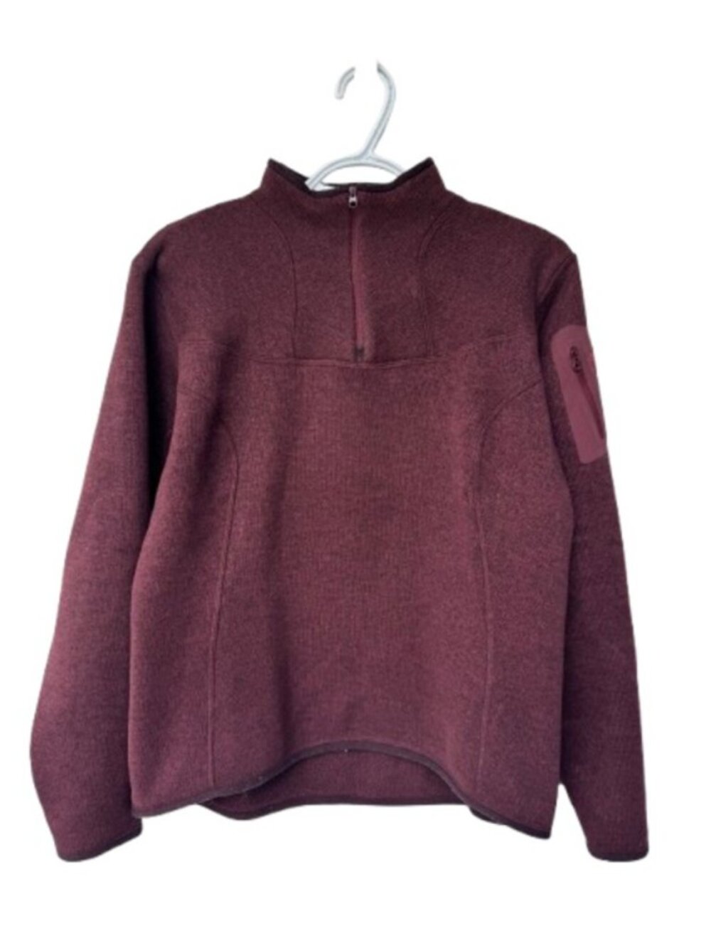 Arc'teryx Women's Maroon Half-Zip Fleece Pullover